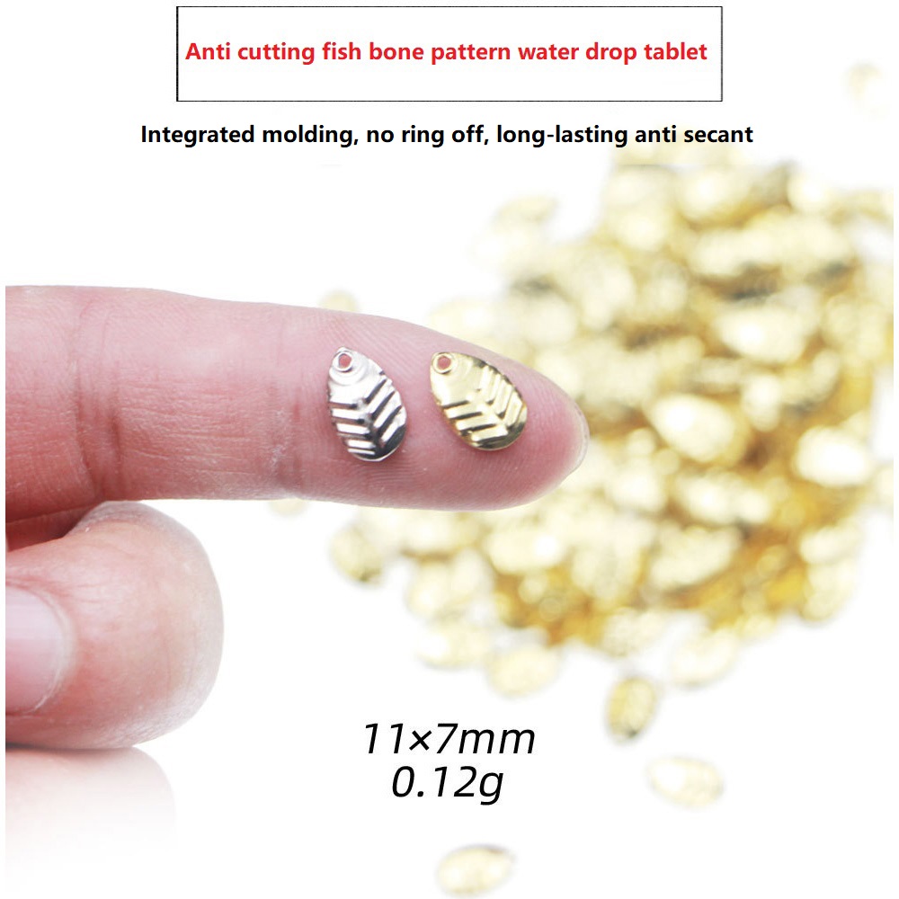 Fishing Lure Spinner - 50 stks/partij DIY Vissen Spinner Pailletten