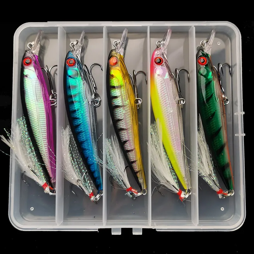 Fishing Lure Box - 5 Stks/doos Laser 3d Ogen Bionisch