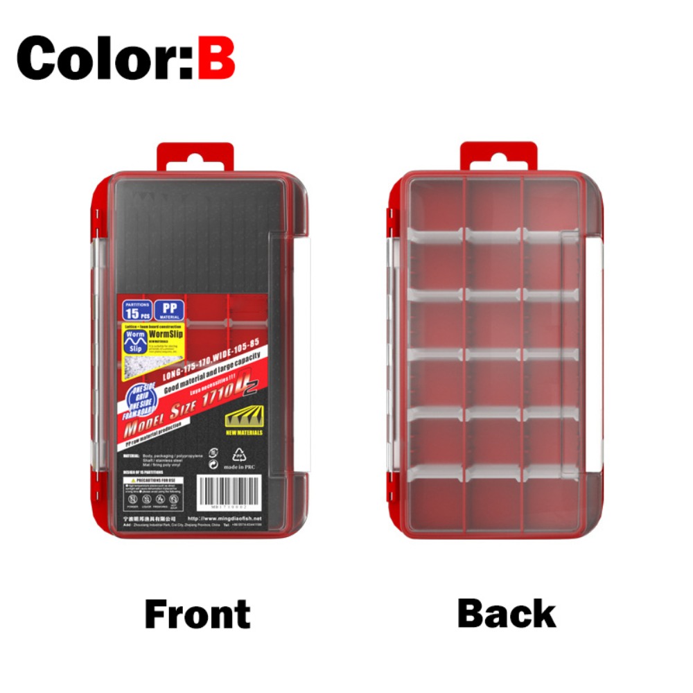 Fishing Lure Box - Visgerei 2-laags vishaken container vissen lokken