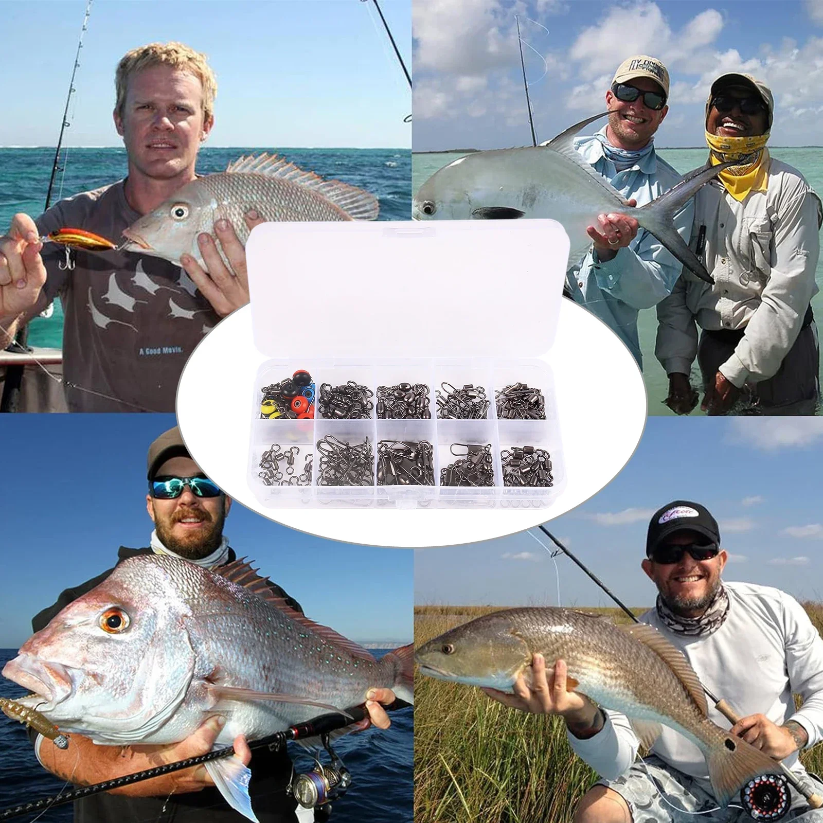 115 stks Vissen Swivel Connect - Fishing Lure Box recensie en prijs