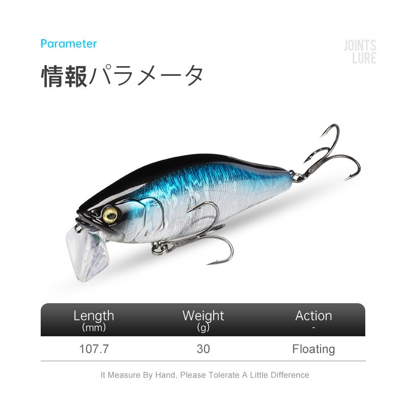 I-JACK Minnow Vissen Lokt 107. - Fishing Lure Swimbait recensie en prijs