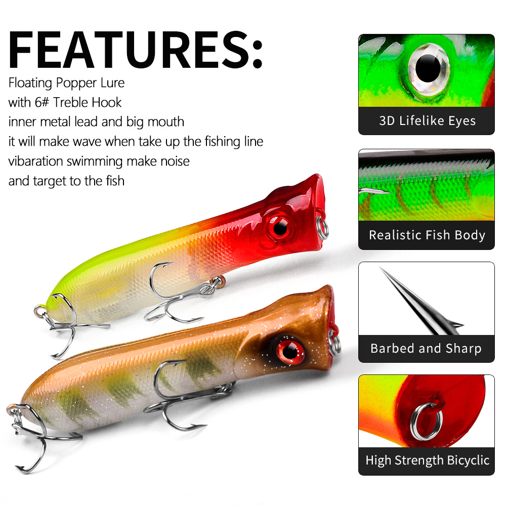 Premium lange werppopper voor  - Fishing Lure Popper recensie en prijs