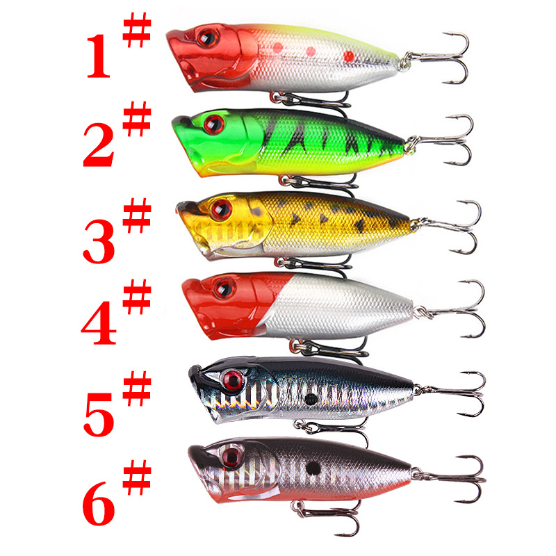 6 stks 6 kleuren (opp zak)/5 s - Fishing Lure Popper recensie en prijs