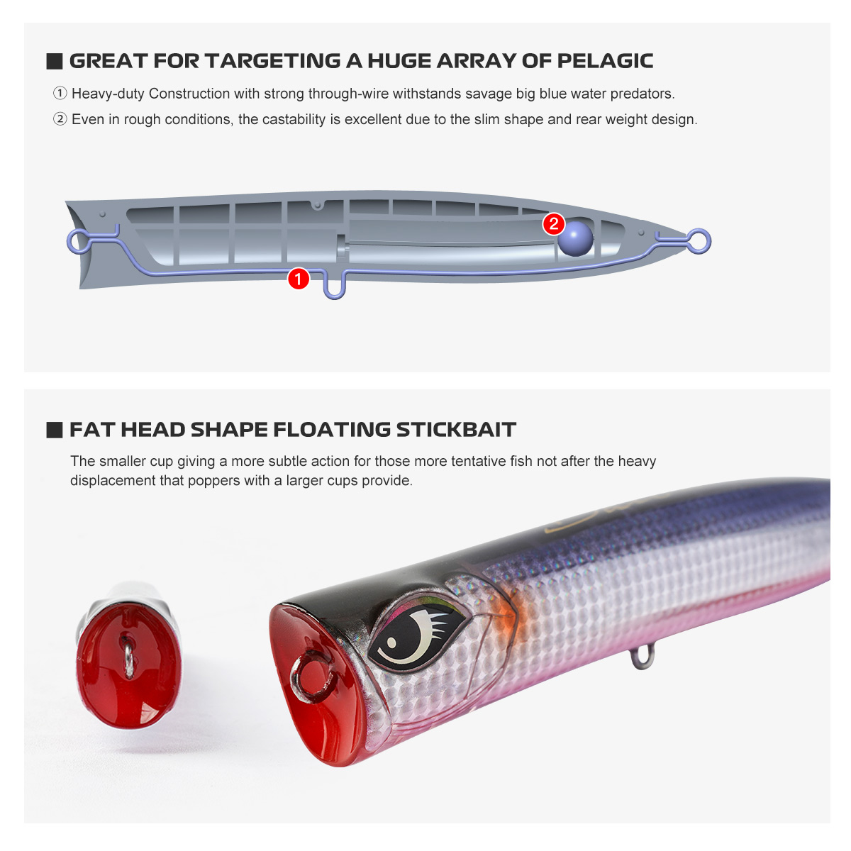NOEBY Daio Topwater Popper Aas - Fishing Lure Popper recensie en prijs