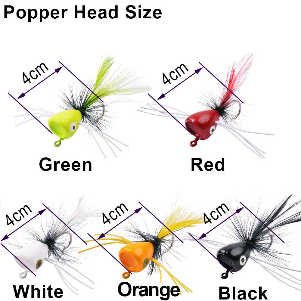 5 Stuks Schuim Vlieg Vissen Lo - Fishing Lure Popper recensie en prijs
